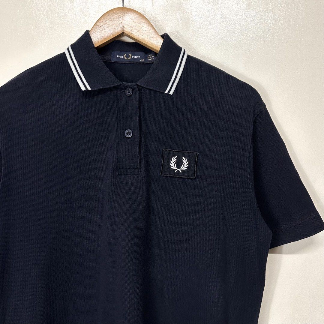 Fred Perry Women Dress (Category: Dresses) located in Manila. Submitted by dane.closet (Listing ID 1464885300, Image 2). Description: Fred Perry Womens Dress Color:Dark blue Size: XL fitting Dimension: 20.5x36 Pristine condition No flaws at all Authentic/Original Price: 2700 ✔️COD via Lalamove ✔️Door to door delivery via J&T express ✔️Open for meetups around Makati Area Dm me 💯.