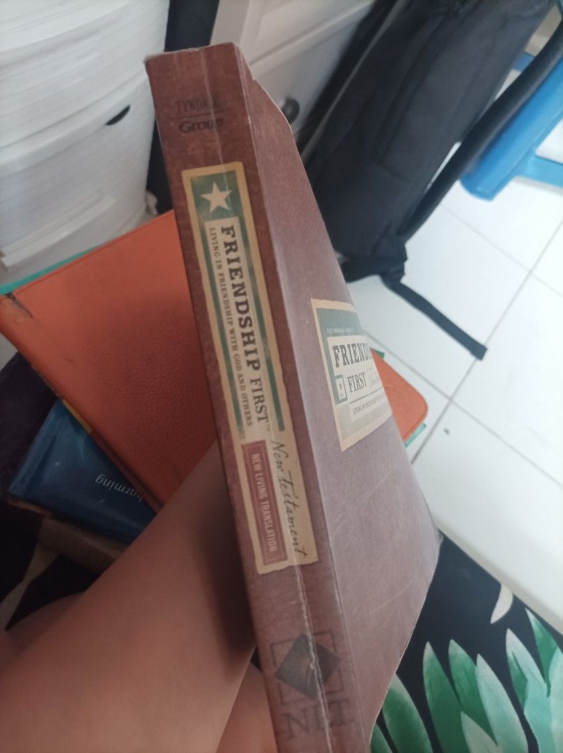 Friendship First NLT New Testament Bible (Category: Religion Books) located in Manila. Submitted by lancastore (Listing ID 1464783988, Image 2). Description: READ FIRST!! MODE OF PAYMENT: BDO, GCash, MAYA, MetroBank, BPI, MariBank DELIVERY SCHEME: Lalamove/Grab, GGX DELIVERY SCHEDULE: Saturdays only Note: Inquiries will be attended to during Mondays to Thursdays 8PM onwards. Items are in AS IS condition. Please manage expectations. PRICES ARE FIN