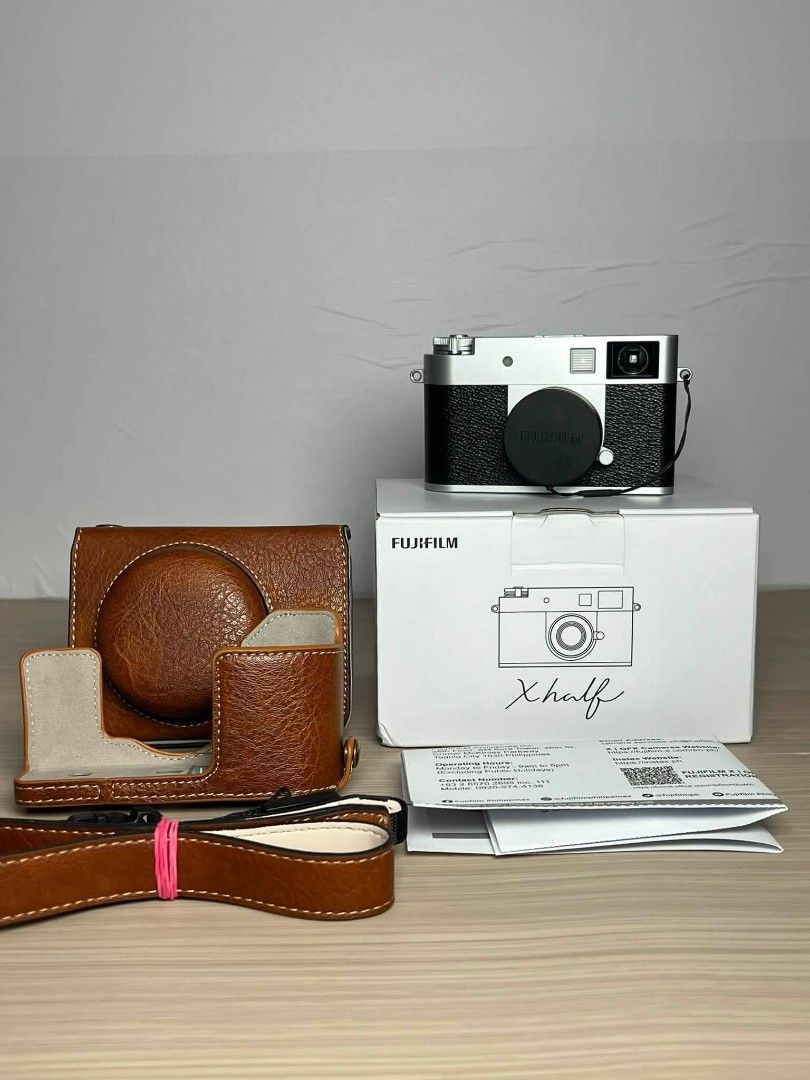 Fujifilm XHalf Silver (10 shutter count) (Category: Cameras) located in Baguio. Submitted by acreoscamera (Listing ID 1464792337, Image 1). Description: Fujifilm X Half (Almost New) Price: 34,990.00 Cosmetics: 10/10 Shutter Count: 10 only Warranty: Until September 2026 No issues Actual Photo posted📸 No more last priced All buttons are functional Flash working ✨️Inclusions: Charging Cable Battery Strap Connectors Box, manuals and receipt 📍Meet u