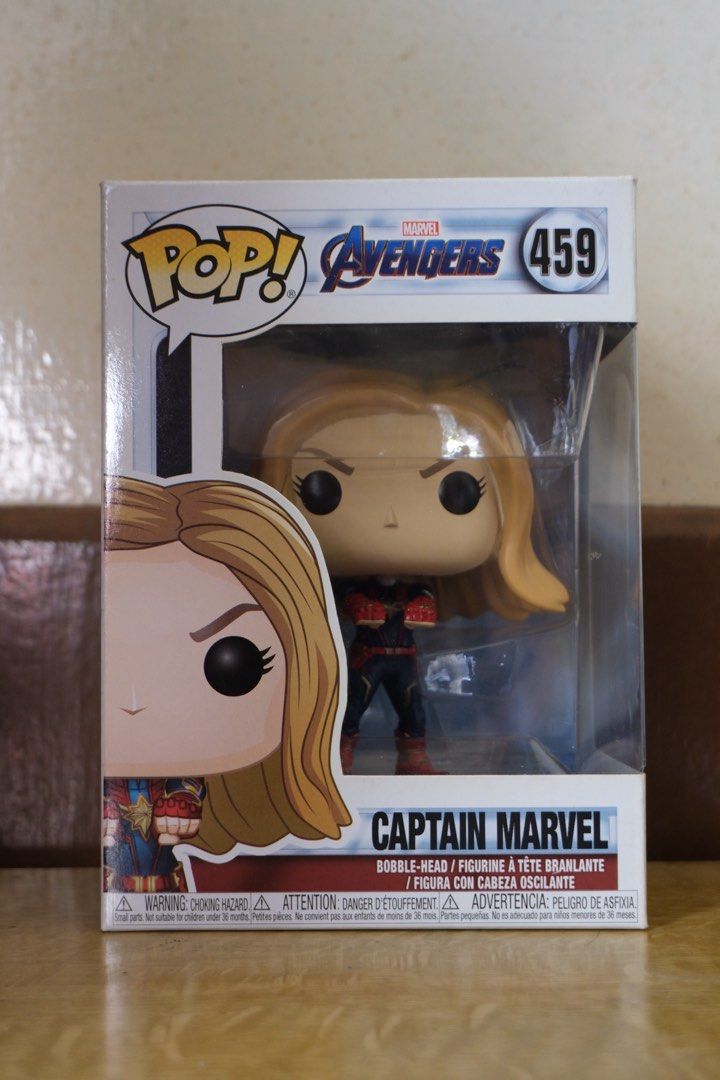 Funk Pop Captain Marvel: Avengers #459 (Category: Figurines & Statues) located in Baguio. Submitted by bleachedpeached (Listing ID 1464853390, Image 1). Description: Captain Marvel: Avengers Funko Pop #459 - has minor flaws, x sensitive - opened once mode of shipping: j&t mode of payment: gcash, maribank.