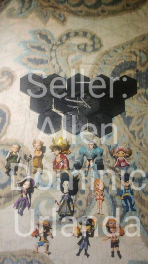 Funko Pop and One Piece Collectible Figures Bundle (Category: Figurines & Statues) located in Quezon City. Submitted by allen.gainstobar (Listing ID 1464957214, Image 2). Description: Take All For 2.5k Negotiable - Lot includes Funko Pops: Batman, Harley Quinn, Loki, and Freddie Mercury (all in original boxes) - Includes extra One Piece mini figures - Comes with hexagonal display stands and metal connectors -Also take the additional Batmobile hot