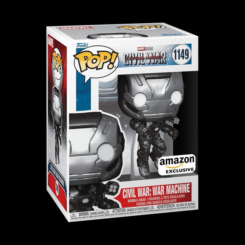 Funko POP! Marvel: Civil War - War Machine - Amazon Exclusive (Category: Designer & Blind Box Toys) located in Taguig. Submitted by realmshop (Listing ID 1464798769, Image 1). Description: IDEAL COLLECTIBLE SIZE - At approximately 3.75 inches (9.5 cm) tall, this vinyl mini figurine complements other collectable merchandise and fits perfectly in your display case or on your desk. PREMIUM VINYL MATERIAL - Made from high-quality, durable vinyl, this