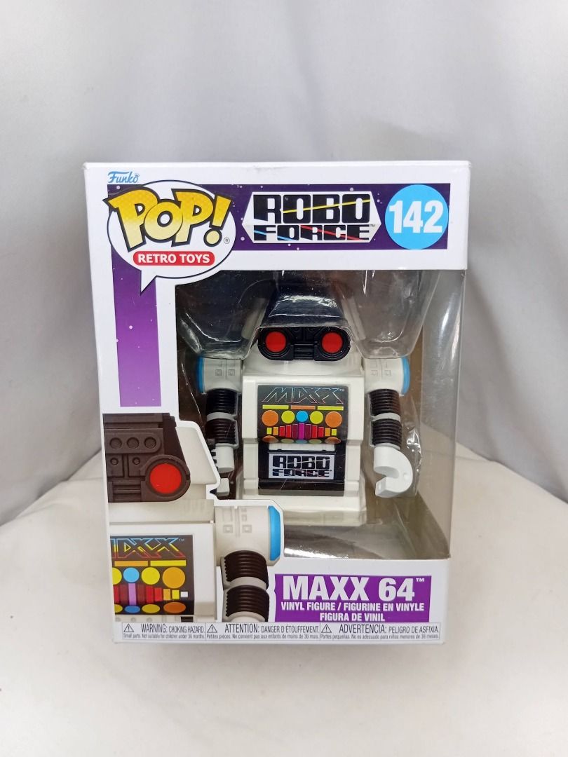 Funko Pop Retro Robo Force Maxx 64 Action Figure (Category: Action & Battle Toys) located in Quezon City. Submitted by ToyzzKoleksyon (Listing ID 1464857500, Image 1). Description: Authentic/Branded. -Price: 300 -Condition: AS IS. Good. OLD STOCK. -Issue: NONE -What you see is what you get. -Please check photos for issues. -Location: Quezon City b#265.