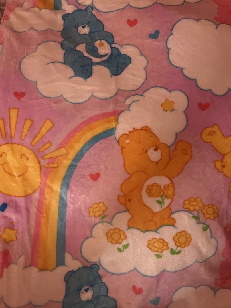 Fur blankets (Category: Bedding & Towels) located in Caloocan City. Submitted by Gucci00021 (Listing ID 1464831815, Image 2). Description: Care bears- 500(single/double) glossy Bunny- 550(queen) heavy glossy Dogs/pink gingham-650(single/double) heavy glossy Peter rabbit-600(queen) glossy.
