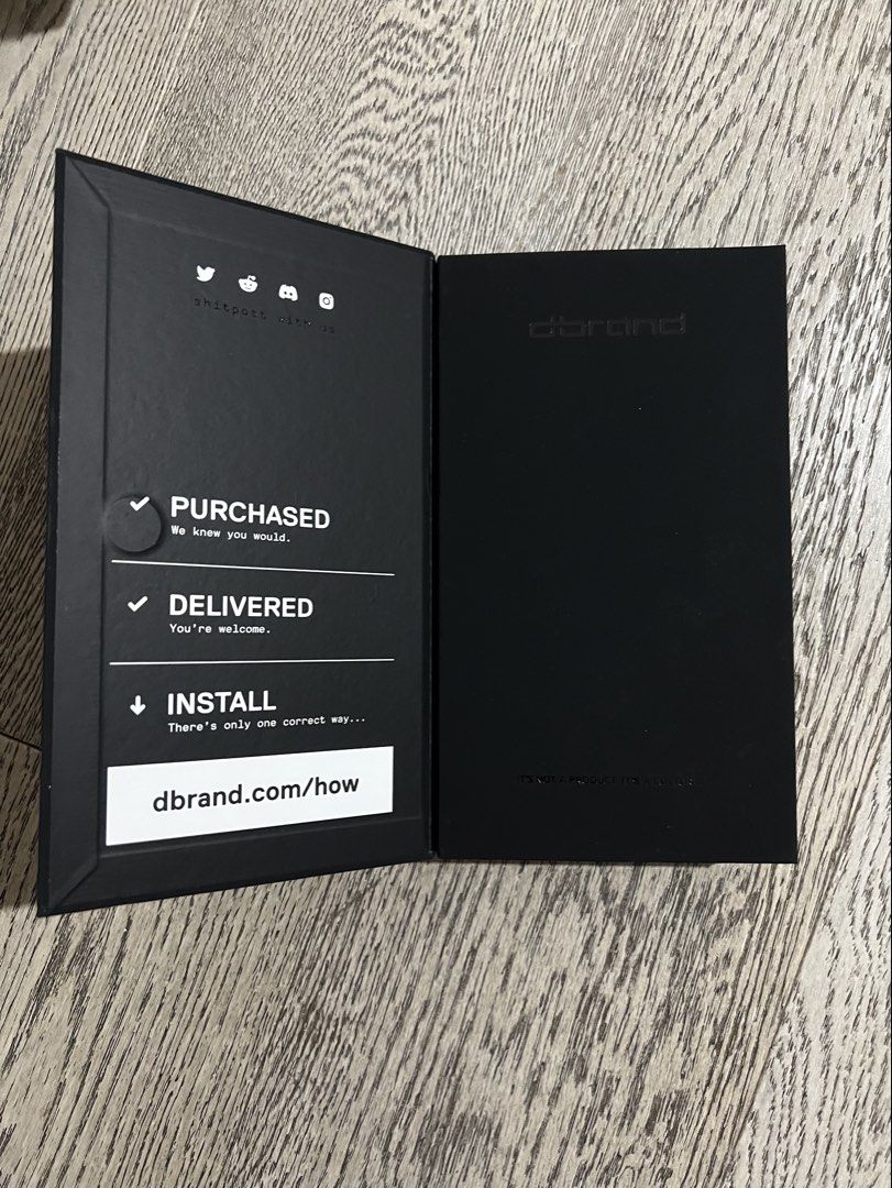 Galaxy Z Fold 5 Dbrand Crimes Square Case (Category: Cases & Sleeves) located in Makati City. Submitted by casebros (Listing ID 1464946085, Image 3). Description: Galaxy Z Fold 5 Dbrand Crimes Square Used one time Negotiable Original and one time used. RFS: Don't need na.