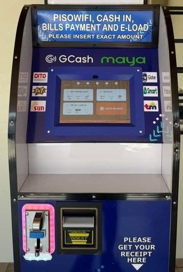 GCash Maya Self Service Vendo Machine Bills Payment E-Load (Category: Office & Business Technology) located in Manila. Submitted by absolutexau (Listing ID 1464790649, Image 1). Description: - All-in-one business kiosk for GCash, Maya, Pisowifi, e-load, and bills payment - Accepts both paper bills and coins - Easy-to-use touchscreen interface with built-in receipt printer - Supports major billers including PLDT, Converge, SSS, NBI, Cignal, and Sk