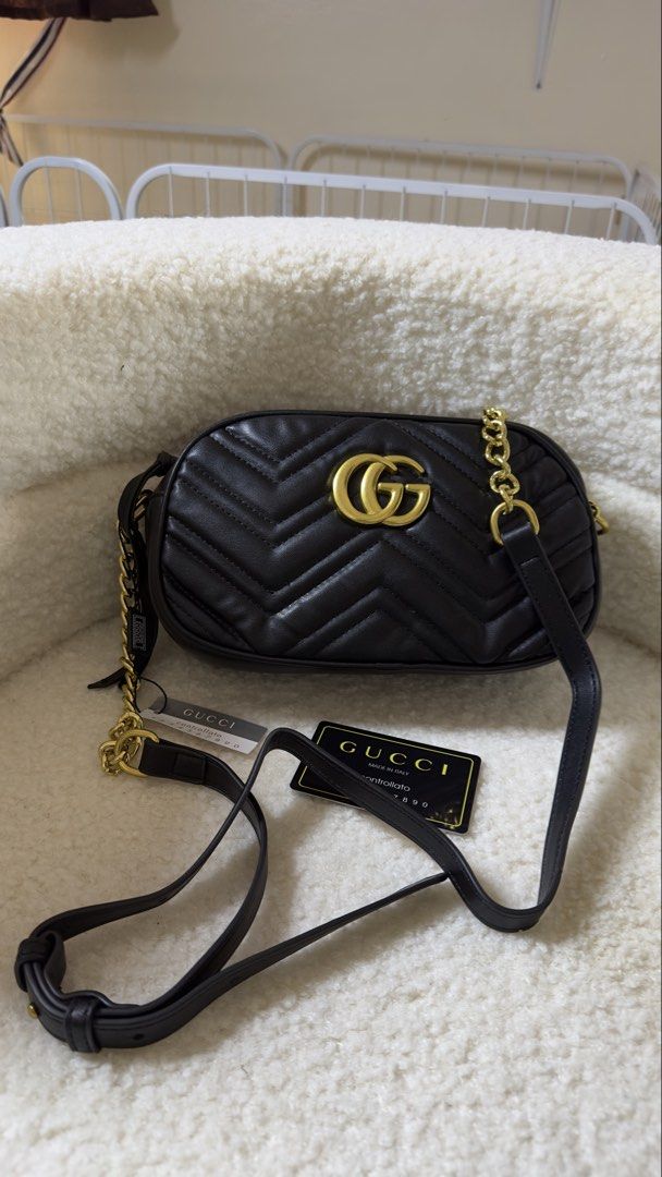 Gücc! Sling Bag (Category: Cross-body Bags) located in Binmaley. Submitted by amayscollections (Listing ID 1464882475, Image 1). Description: On Sale OG Qual. Coded GÜCC! Bag✨ ₱769 Only less 70 pag payment first sobrang gandara nito mi in person money back guarantee pag hindi! YES to COD ✅ Pm🛒📩.