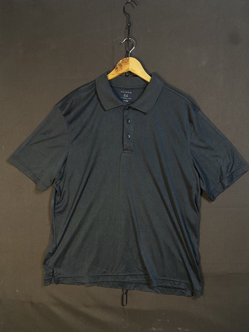George Polo Shirt (Category: Tshirts & Polo Shirts ) located in Bay. Submitted by paoloconic70568 (Listing ID 1464868698, Image 1). Description: (G)eorge Polo Shirt Color Rate: 10/10 Color may vary due to lighting XL on tag W-25 L-28 Issue: None ₱200 No deleting of comments. All items are thrifted manage your expectations. Good Thrift, Good Mood..