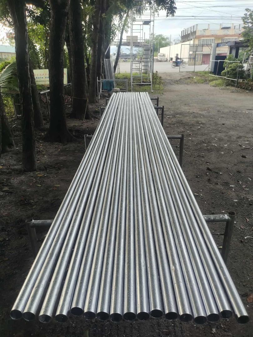 GI Pipe for RENT (Category: Construction & Building Materials) located in Angeles City. Submitted by viehrezpa91767 (Listing ID 1464787822, Image 2). Description: You may reach us at 09771822357 for you Scaffolding Rental inquiries Adjustable Base jack ( 600mm , 400mm ) Adjustable U-Head ( 600mm, 400mm ) GI H-Frame Scaffolding 1.2mW x 1.7mH, x 1.8mL GI H-Frame Scaffolding 1.2mW x 0.9mH, x 1.8mL GI Pipe ( 6m, 5m, 4m, 3m, 2.5m, 2m, 1.5m, 1m ) GI Ca