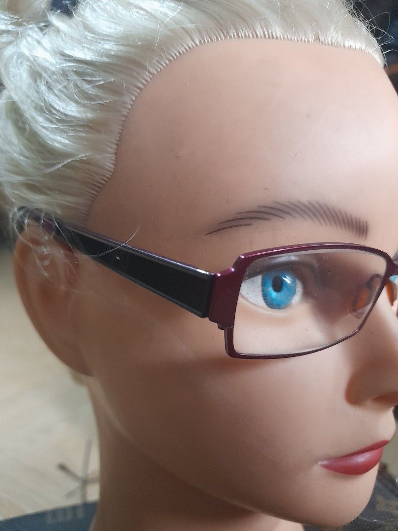 Graded Purple Framed Eyeglasses (Category: Sunglasses & Eyewear) located in Bocaue. Submitted by marajapansurplus (Listing ID 1464852723, Image 3). Description: - Stylish purple rectangular frame - Metallic front with dark plastic arms - Adjustable nose pads for custom comfort - Standard sizing fits most face shapes - Great as a spare pair or a fashion upgrade.
