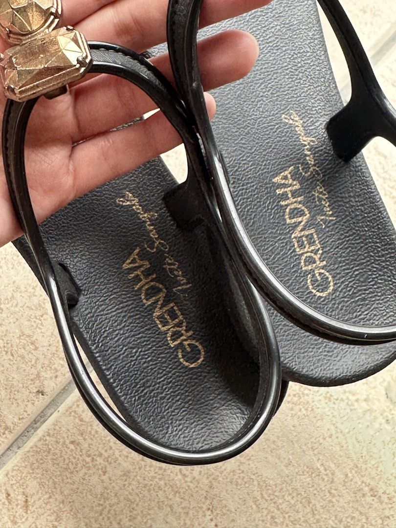 Grendha Black Sandals size 5 (Category: Flats & Sandals) located in Manila. Submitted by msbelleph (Listing ID 1464784905, Image 3). Description: Orig. bought at sm dept store. QC loc Pick up or lbc .