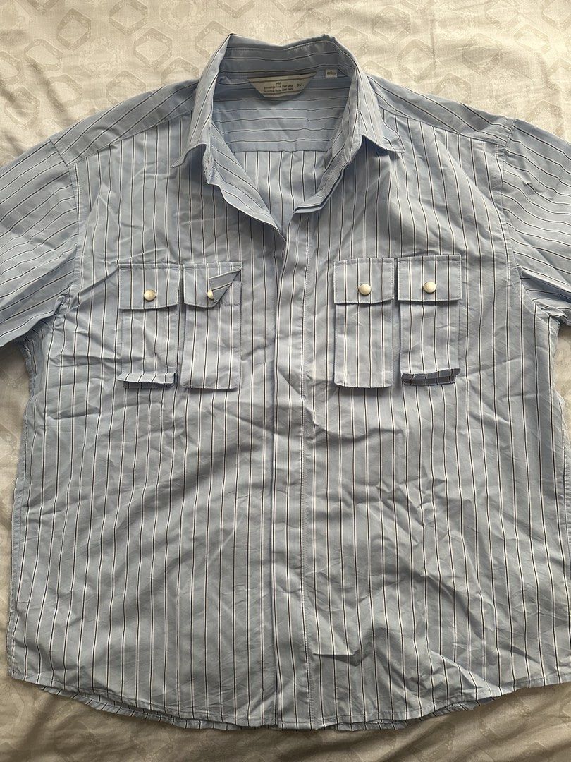 GU Blue Stripes Polo (Category: Tshirts & Polo Shirts ) located in Manila. Submitted by ilovemikunakano (Listing ID 1464885061, Image 1). Description: - Never used, only tried on - GU Japan Size S.