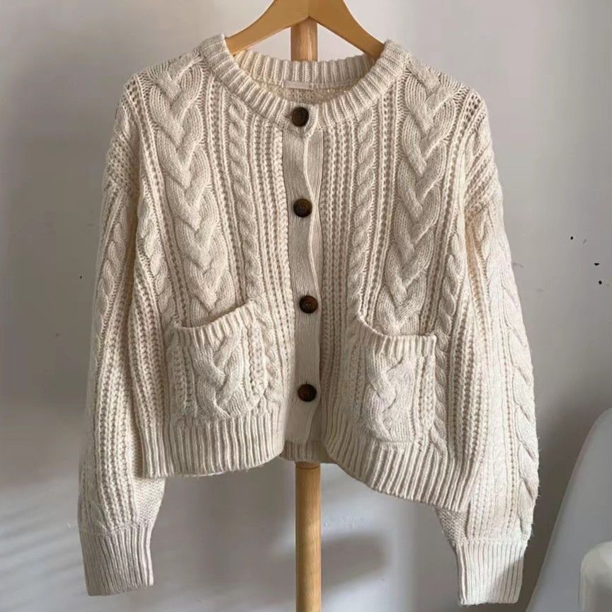 GU Chunky Buttondown Cardigan (Category: Coats, Jackets and Outerwear) located in Alburquerque. Submitted by thriftyssential (Listing ID 1464786601, Image 1). Description: 🌸GU Chunky Buttondown Cardigan 🔸Size: Medium on tag . Fits Small-medium for oversized look. Will fit until Large 🔸 Condition: in excellent condition. No flaws . 🔸 PHP 449 only✨ ‼️FIXED PRICE FOR ITEMS ON SALE‼️ 🔸 Color may vary due to lighting 🔸 Personal preloved 🔸 No wh