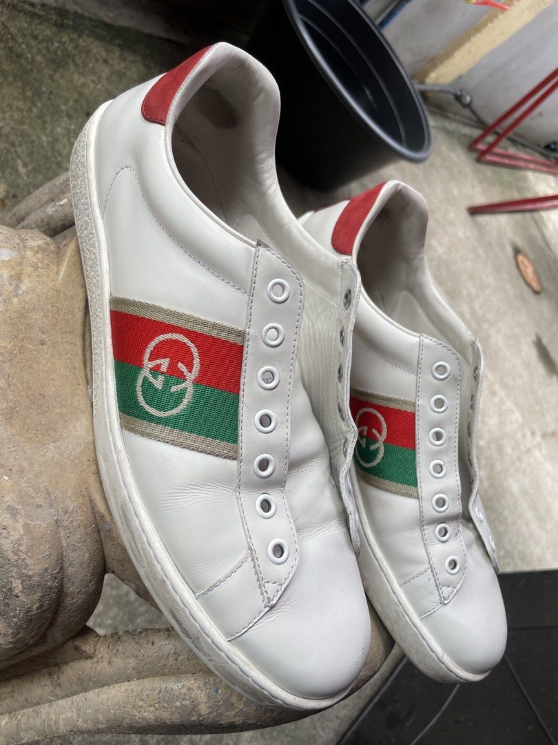 Gucci Ace Interlocking G sneakers (Category: Casual Shoes) located in Imus. Submitted by jrueee (Listing ID 1464803858, Image 1). Description: PM FOR MORE IMAGES AND QUESTIONS NO BOX.