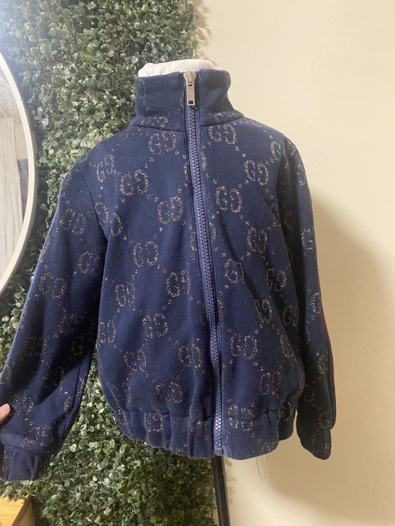 Gucci monogram glitter jacket (Category: Babies & Kids Fashion) located in Manila. Submitted by avathriftedcloset (Listing ID 1464966470, Image 1). Description: .