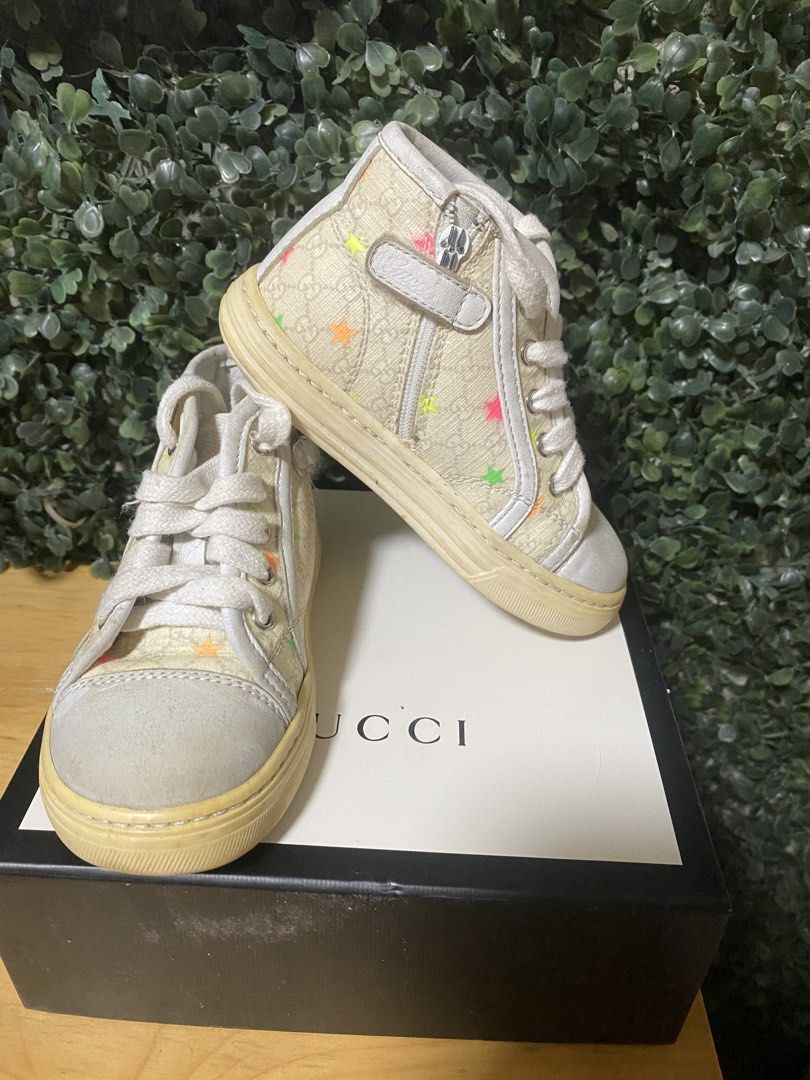 Gucci monogram highcut for kids (Category: Sneakers & Footwear) located in Manila. Submitted by avathriftedcloset (Listing ID 1464884137, Image 1). Description: 14cm.