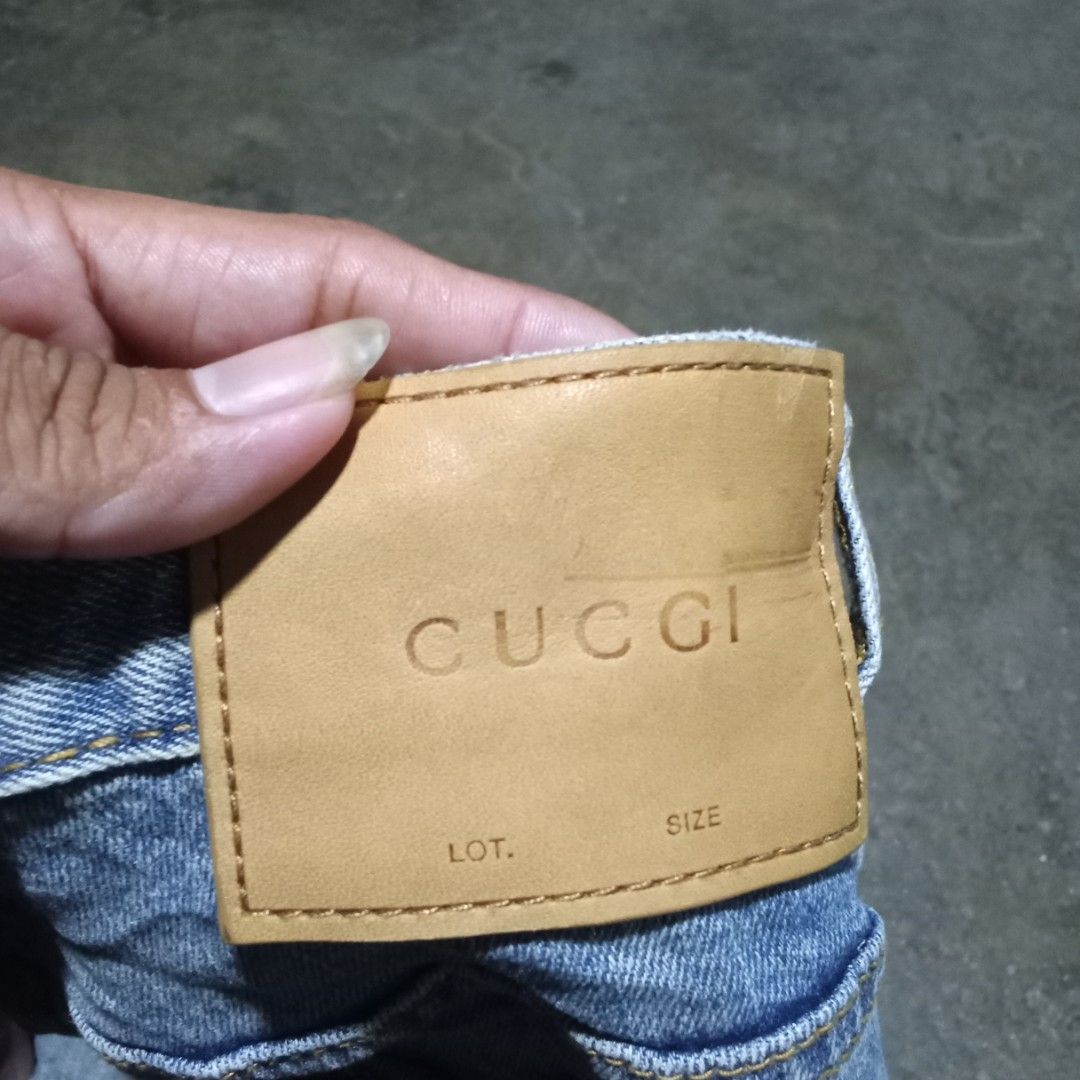 Gucci pants (Category: Jeans) located in Manila. Submitted by tcbukay_zxc25 (Listing ID 1464882113, Image 3). Description: Gucci pants size 36 length 41 leg opening 6 good condition.