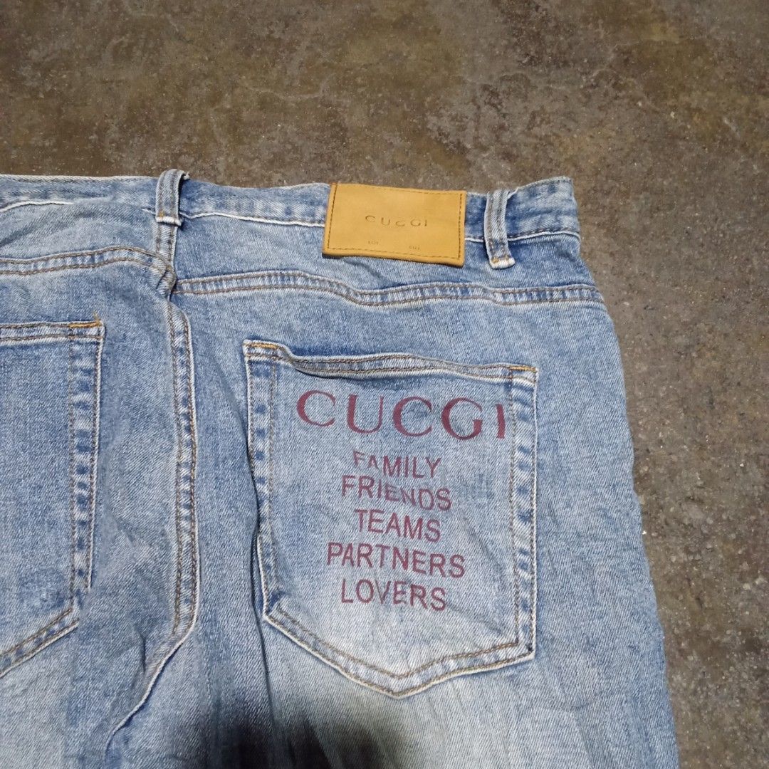 Gucci pants (Category: Jeans) located in Manila. Submitted by tcbukay_zxc25 (Listing ID 1464882113, Image 2). Description: Gucci pants size 36 length 41 leg opening 6 good condition.