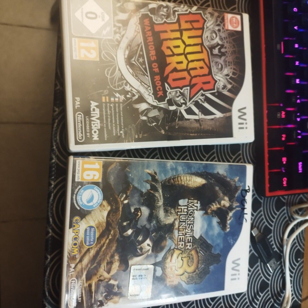 Monster Hunter 3 Wii (Category: Nintendo) located in Quezon City. Submitted by edmirhgabr45585 (Listing ID 1464872998, Image 1). Description: - Monster Hunter 3 - PAL region versions - Comes with original cases and cover art - Tested and ready to play.