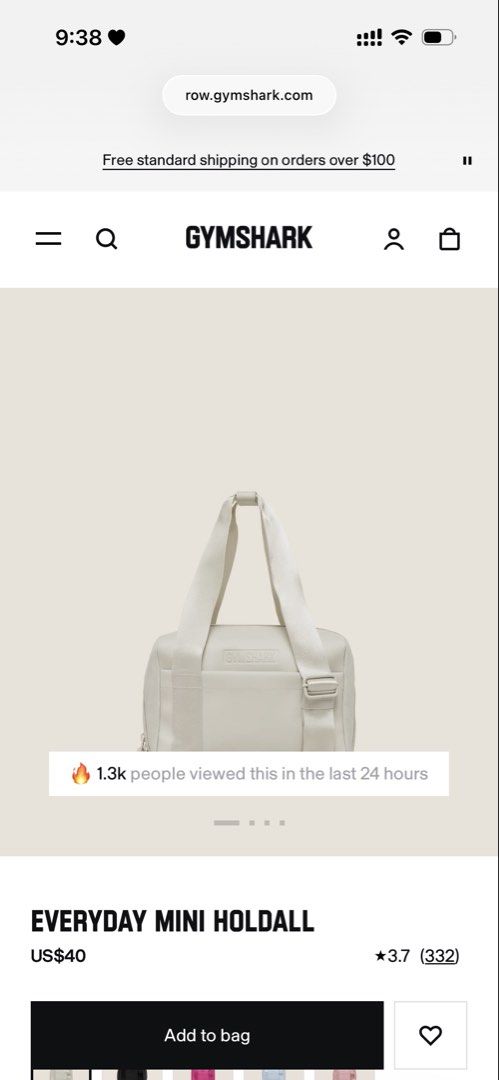 Gymshark Everyday Mini Holdall Bag Light Grey (Category: Activewear) located in Quezon City. Submitted by wshnm (Listing ID 1464901233, Image 3). Description: - Brand: Gymshark - Style: Everyday Mini Holdall - Color: Light Grey - Condition: Brand new, fresh out of packaging, untouched - Features: Durable webbed carry straps and embossed front logo - Perfect size for: Essentials, keys, phone, and small workout gear.
