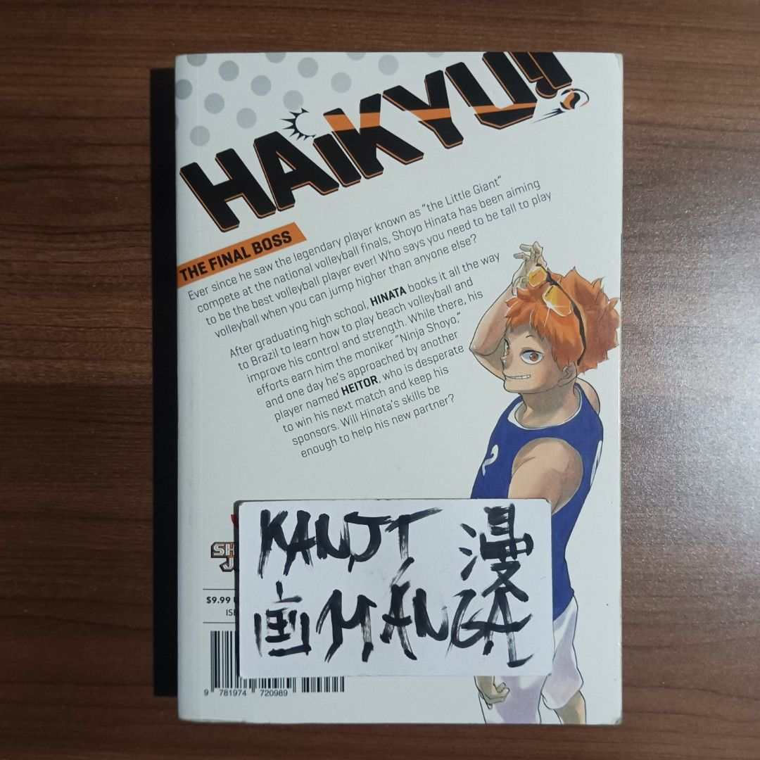 Haikyu!! Volume 43 Manga (Category: Comics & Manga) located in Davao. Submitted by kanjimangaonlinestore (Listing ID 1464864748, Image 2). Description: ₱320 • Haikyu!!, Vol. 43 Condition: Well Used Crease / Yellowing Location: Davao City MOP: Gcash MOD: J&T / SPX.