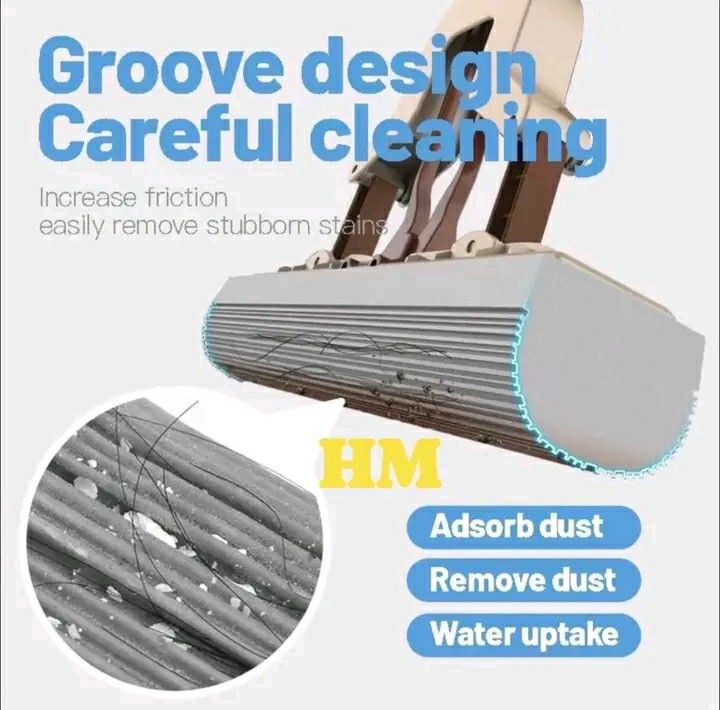 Hands-Free Squeezy Mop with Groove Design Sponge Head (Category: Cleaning Tools & Supplies) located in Manila. Submitted by wisecat_f7c143 (Listing ID 1464777951, Image 3). Description: Hands-Free Squeezy Mop with Groove Design Sponge Head pm me COD via lalamove.