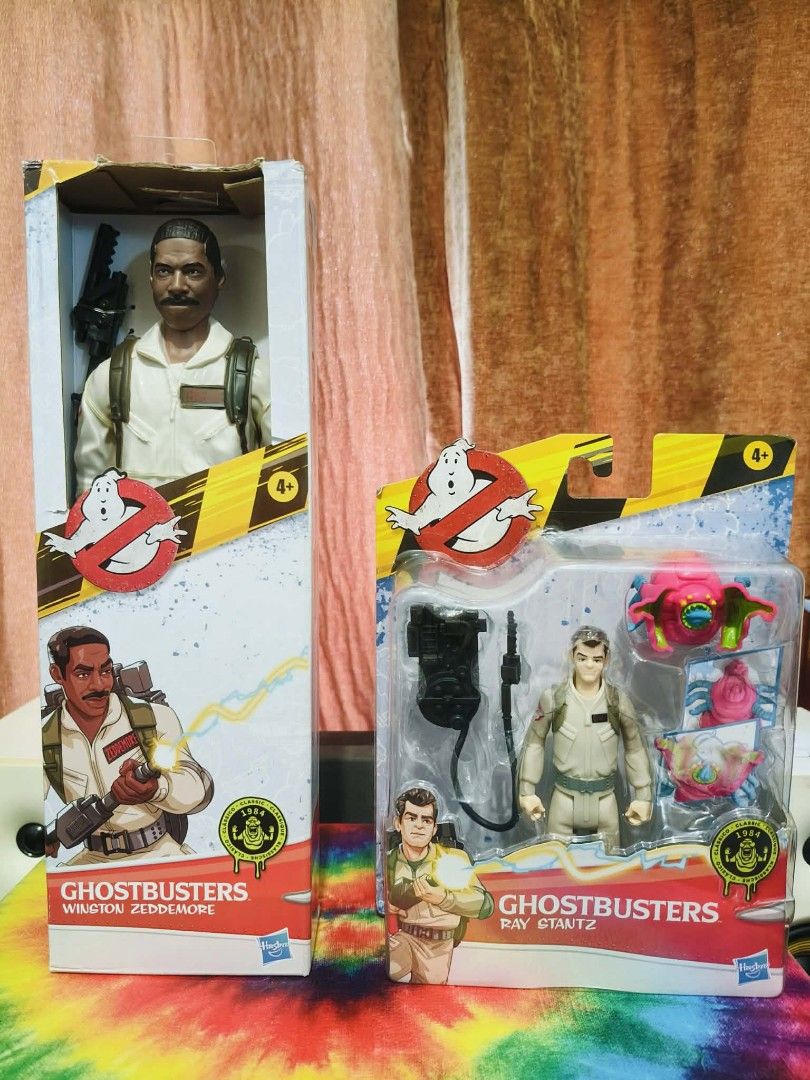 Hasbro Ghostbusters figures (Category: Figurines & Statues) located in Taguig. Submitted by sellout2ny (Listing ID 1464793566, Image 1). Description: Take both for 500 pesos Sealed - Set of 2 sealed Hasbro Ghostbusters action figures based on the 1984 classic - Winston Zeddemore in the taller box on the left - Ray Stantz with ghost accessories on the right - Both items are brand new and in original packaging - Perfect addition for movie fans and 
