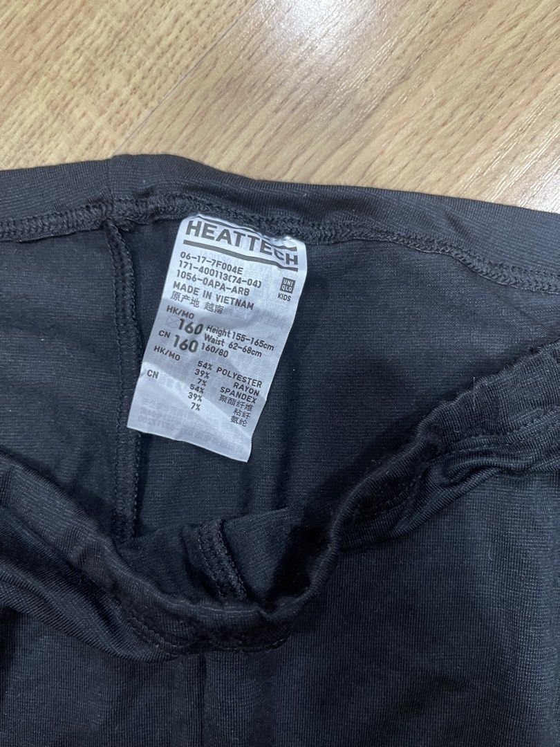 Heattech leggings kids (Category: Babies & Kids Fashion) located in Quezon City. Submitted by booktt (Listing ID 1464867846, Image 2). Description: Size 160 Size 150 Size 130 Size 120 -2pcs 150php each .