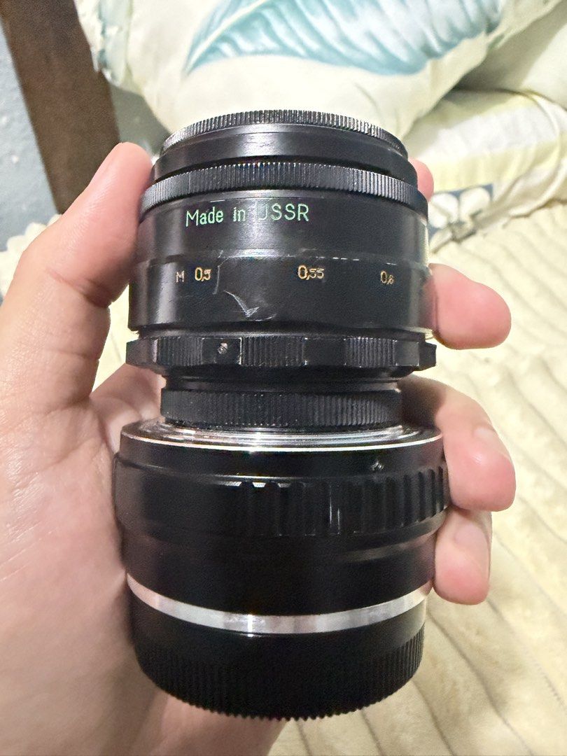 Helios 44m f2/58 (Category: Lens & Kits) located in Bulacan. Submitted by rammified_ (Listing ID 1464876413, Image 3). Description: - Vintage manual focus lens made in USSR - Includes K&F Concept M42 to FX adapter for Fujifilm X-mount - Features depth of field scale and clear aperture markings - Solid, premium metal build quality - Focus ring turns smoothly - Glass is clean overall Comes with fuji adapter, can wait for a fuji buyer .