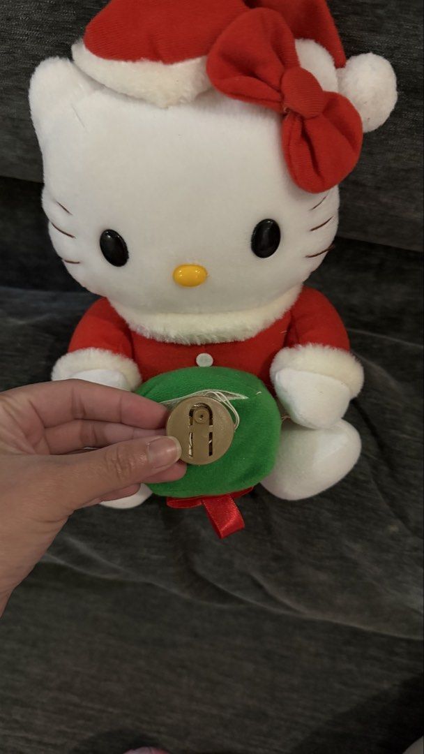 Hello Kitty Santa Claus Plush (Category: Plushies & Soft Toys) located in Cabadbaran. Submitted by cinnamororr (Listing ID 1464961956, Image 2). Description: - Authentic Banpresto Kitty Christmas plush - Dressed in a festive red and white Santa outfit with matching hat and bow .