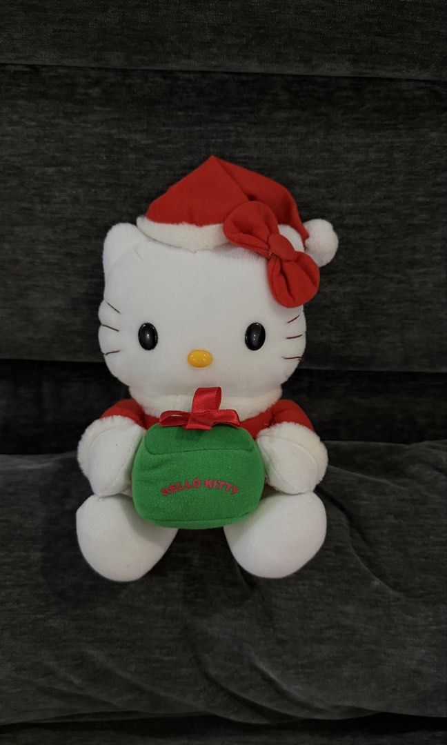 Hello Kitty Santa Claus Plush (Category: Plushies & Soft Toys) located in Cabadbaran. Submitted by cinnamororr (Listing ID 1464961956, Image 1). Description: - Authentic Banpresto Kitty Christmas plush - Dressed in a festive red and white Santa outfit with matching hat and bow .