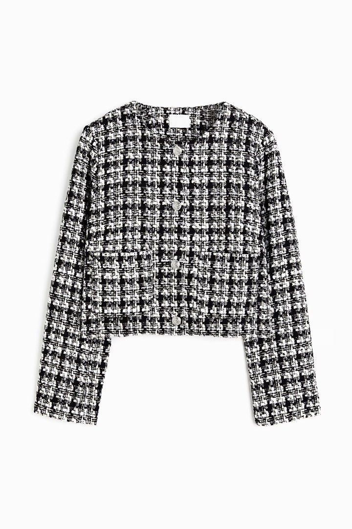 H&M Tweed Jacket (Category: Coats, Jackets and Outerwear) located in Makati City. Submitted by laikaibrahim (Listing ID 1464881478, Image 1). Description: .