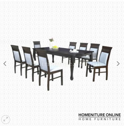 HO-DTC-002 | Dining Set (Category: Tables & Sets) located in Caloocan City. Submitted by jimkirt.tristine.ph (Listing ID 1464833690, Image 1). Description: TABLETOP THICKNESS: 25MM 8-SEATER DINING SET L 2000 x W 1000 MM 6-SEATER DINING SET L 1500 x W 900 MM 4-SEATER DINING SET L 1200 x W 750 MM Color: Gray Fabric, Cappuccino Wood DISCLAIMER: PRICE IS FOR POSTING PURPOSES ONLY.