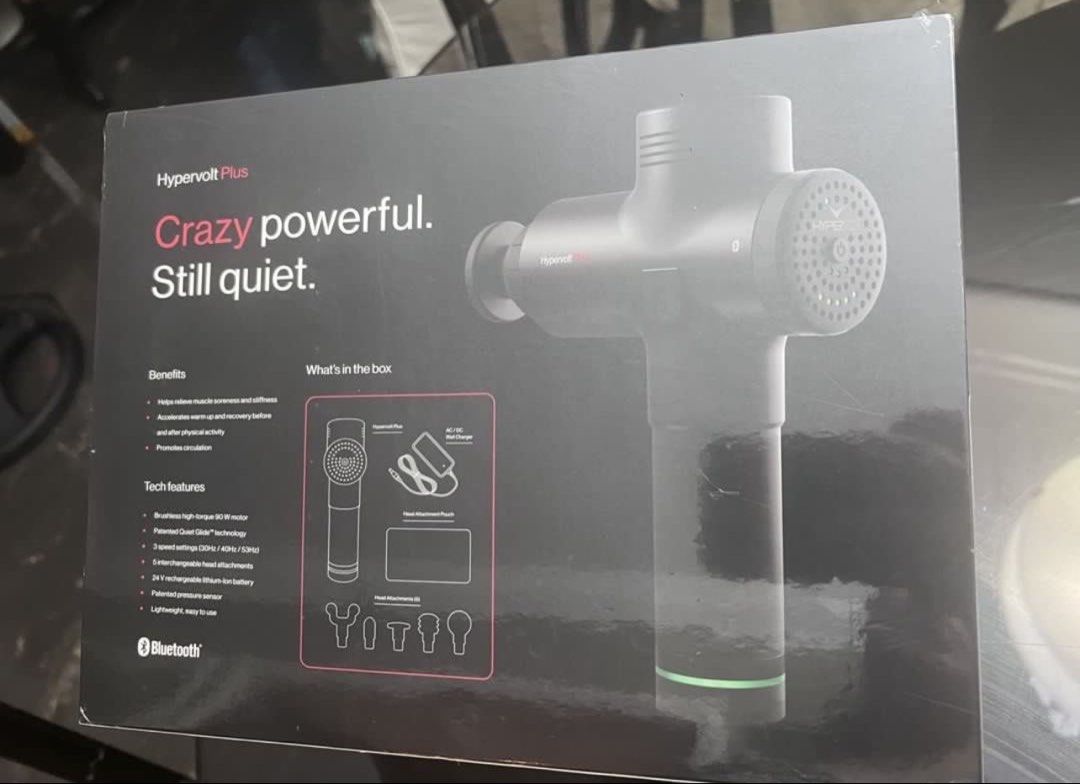 Hyperice Hypervolt Plus Massage Gun - Brand New Sealed | Unopened (Category: Massage Devices) located in Makati City. Submitted by sinagngaraw (Listing ID 1464777982, Image 2). Description: Selling my Hyperice Hypervolt Plus Handheld Percussion Massage Device. 📦 Condition: Brand new — box unopened / never used 💰 Original price: US$330 (~₱20,000) 🎯 Selling for: ₱9,000 FIXED Features: • Powerful 90W brushless high-torque motor • QuietGlide™ tech