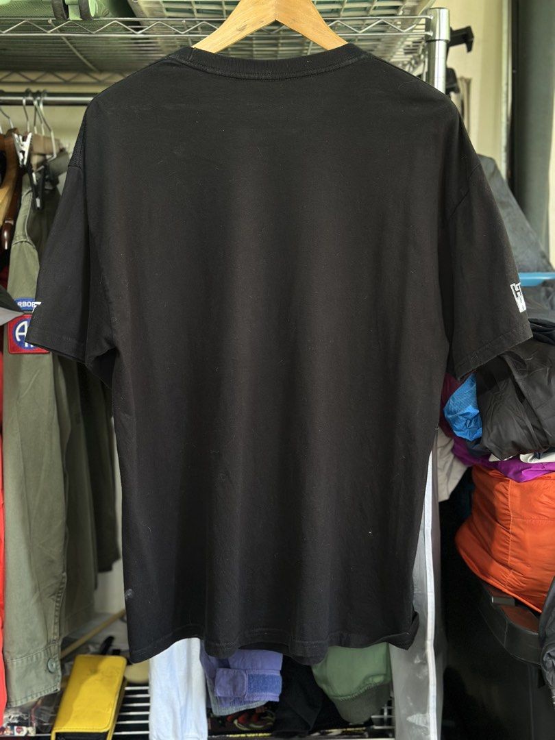 Hypland Hunter x Hunter Anime Graphic Tee Size L (Category: Tshirts & Polo Shirts ) located in Daet. Submitted by thrifthings2018 (Listing ID 1464796706, Image 2). Description: - Authentic Hypland x Hunter x Hunter official collaboration t-shirt - Color: Black - Front graphic: Colorful portrait boxes of Gon, Killua, Kurapika, and Leorio - Size: Large (printed tag on inside collar) - Measurements: Width 22.5 inches, Length 29 inches - Condition: G