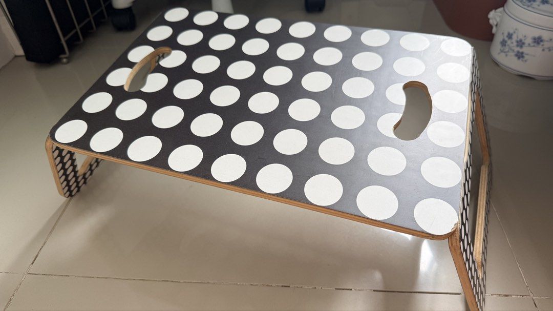 Ikea lap tray (Category: Other Accessories) located in Quezon City. Submitted by shane_blueraee (Listing ID 1464852764, Image 1). Description: Ikea lap tray Preloved 250 only Minor flaw: signs of usage, bottom part (see pic) .