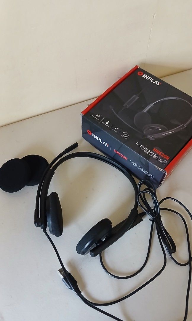 INPLAY HN620 USB Noise Reduction Headset (Category: Headphones & Headsets) located in Calabanga. Submitted by jez.thrifts (Listing ID 1464866631, Image 1). Description: Looking for an affordable headset for online classes, meetings, or gaming? This one's for you! ✨ Details: * Brand: INPLAY * Model: HN620 * Features: Built-in mic, noise reduction, clear sound * Compatibility: PC/Mac * Original Price: ₱599 📩 Message me if interested! .