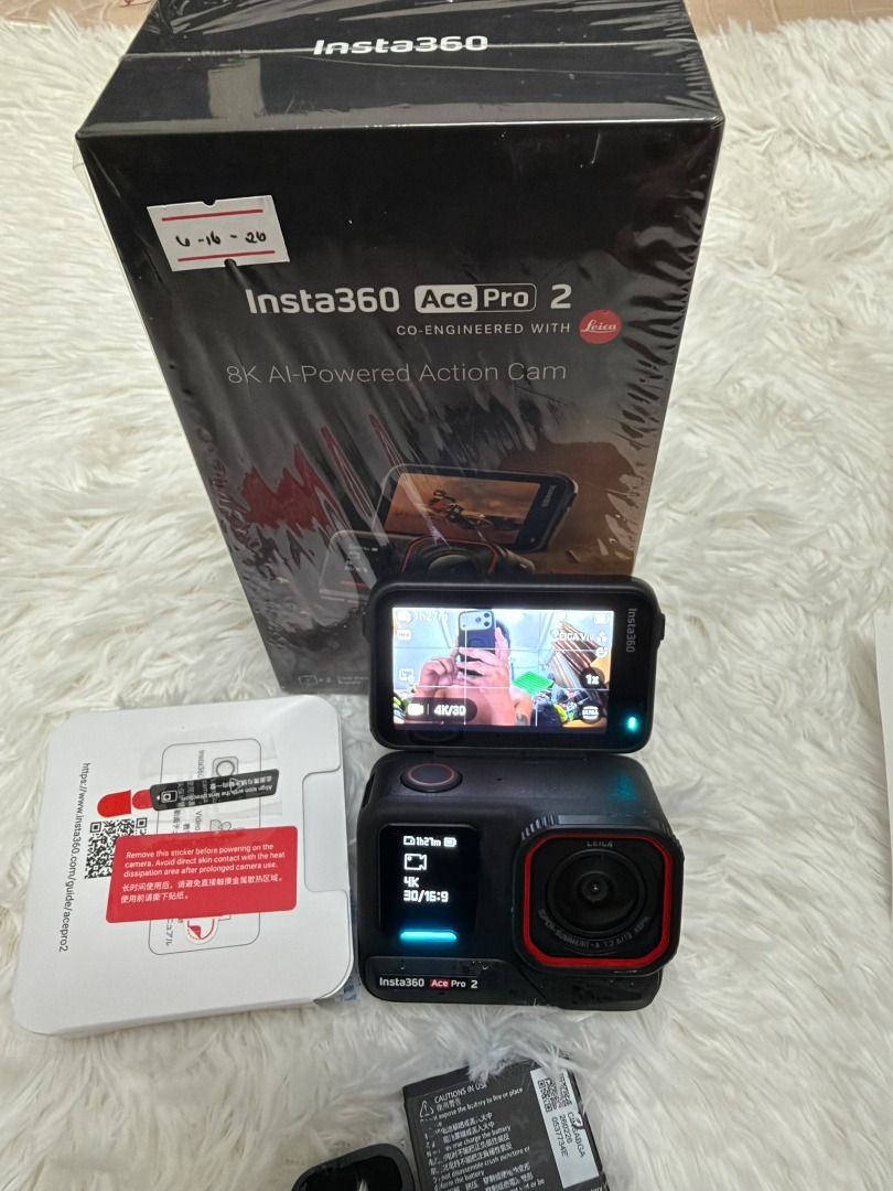 INSTA360 ACE PRO 2 Dual Battery Pack (Category: Cameras) located in Caloocan City. Submitted by shintaro26 (Listing ID 1464785728, Image 2). Description: ✨ FOR SALE ✨ 📌 INSTA360 ACE PRO 2 Dual Battery Pack - Insta360 Ace Pro 2 Camera - Dual Battery - Includes: Camera, 2 Batteries, Charging Cable, Mounting, Box and Manuals Accessories - All items in original packaging - Ideal for capturing dynamic action shots • Purchased in July 2026 • Under War