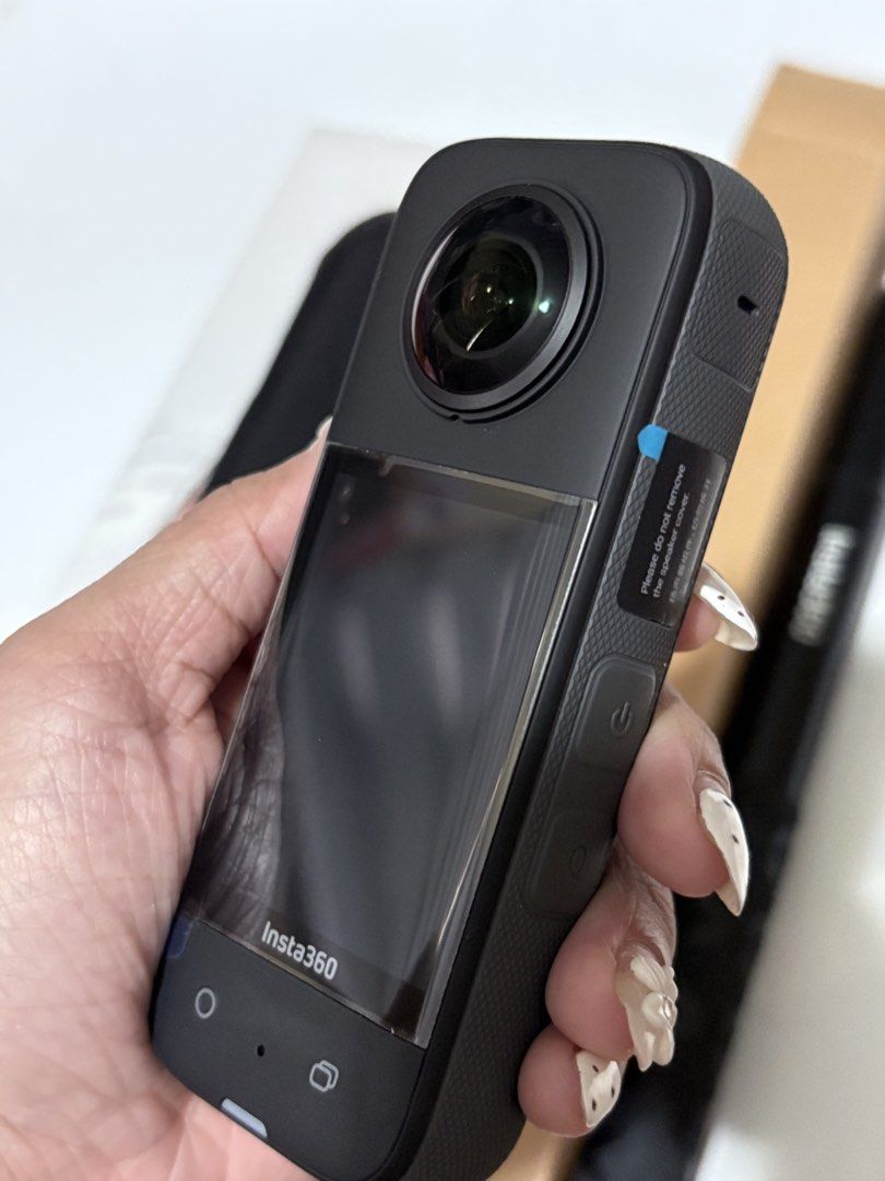 Insta360 X3 - No Scratches (Category: Video Cameras) located in Pasig City. Submitted by itsmeannzy (Listing ID 1464782846, Image 3). Description: FOR SALE: Insta360 X3 Perfect for motovlog, travel, POV shots, at cinematic 360 videos! NO ISSUE NO HIDDEN ISSUE Inclusions: Insta360 X3 unit Insta360 X3 Pouch Insta360 Box Invisible Selfie Stick Selfie Stick Box 📌Anything not mentioned is not included. ‼️Good As New, Well Maintained‼️ No Dents - No S