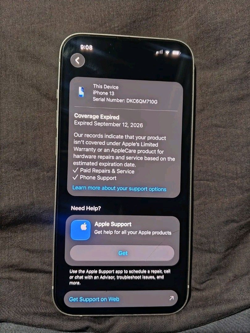 Iphone 13 starlight (Category: iPhone 13 Series) located in Iloilo. Submitted by lennox_finds (Listing ID 1464879954, Image 2). Description: Rfs: upgrade 128gb 87% batt health no issues, all working! inclusions: charger 2 casing.