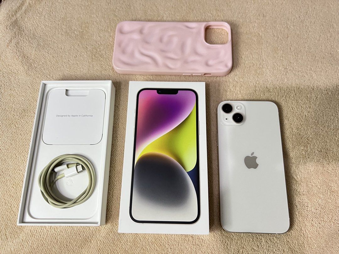 iPhone 14 Plus (Category: iPhone 14 Series) located in Valenzuela. Submitted by dexxd (Listing ID 1464919965, Image 1). Description: FOR SALE iPhone 14 Plus 128GB Starlight 86% battery health (original battery) No history of repair No issue, all working Factory unlocked (any sim) Unli check on meetup before payment Inclusions: Orig box Orig cable Cases Can do meetup Location: Valenzuela (can do halfway) PM lang po for more inquiries!.
