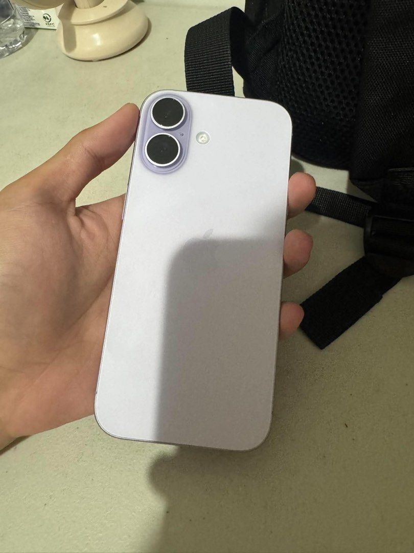 iPhone 17 256 GB Lavender (Category: iPhone 17 Series) located in Manila. Submitted by lance_ami (Listing ID 1464819026, Image 2). Description: FOR SALE: iPhone 17 256GB – Lavender Price: ₱46,000 • Storage: 256GB • Battery Health: 97% • Battery Cycle Count: 295 • Repair History: None • Color: Lavender • Fully functional Issue: Small dent on the lower-left corner caused by a hard case. Please see the photos for the actual condition. No repair hist
