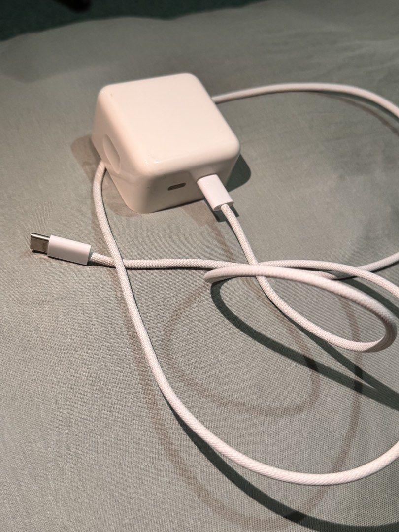 Iphone Charger type C (Category: Chargers & Cables) located in Manila. Submitted by calmbird.phoenix (Listing ID 1464795854, Image 2). Description: Original IPhone Charger adapter with Type C cord Compatible to Iphone 15 up and Ipad good condition no issue.