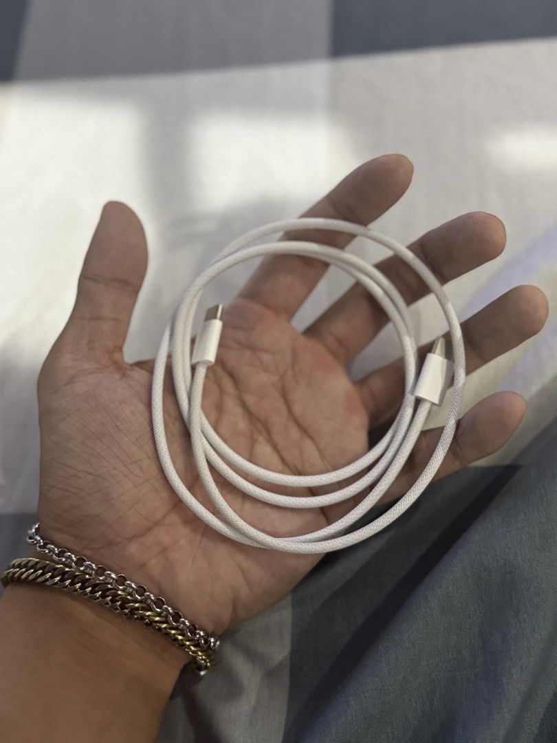 Iphone Cord Type C (Category: Chargers & Cables) located in Marikina City. Submitted by bryanroblesss (Listing ID 1464806354, Image 1). Description: Original Iphone Cord TYPE-C PowerMac SRP at ₱1,290 ₱500 Fixed! Sa PowerMac nalang po kayo bumili if tatawad pa 📍Marikina - Pickup sa house or lalamove (buyer shoulder fee).
