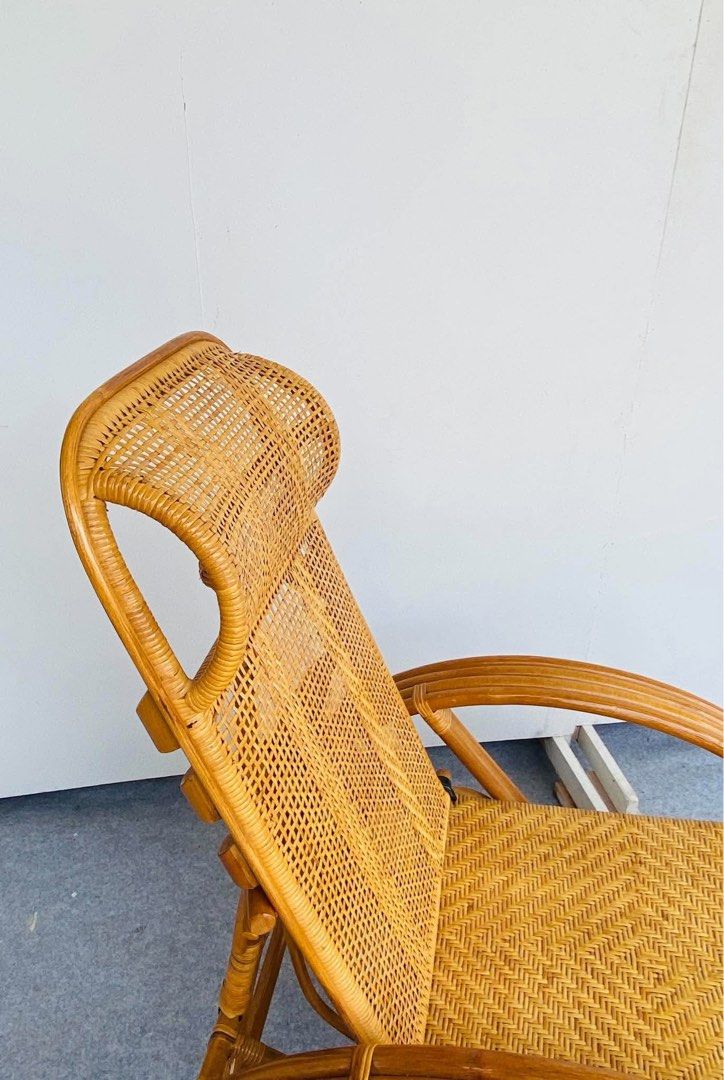“JAPAN SURPLUS” RATTAN RELAXING CHAIR (Category: Chairs) located in Bulacan. Submitted by monmon555 (Listing ID 1464901748, Image 2). Description: “JAPAN SURPLUS” RATTAN RELAXING CHAIR SIZE: 65L” x 25W” x 15Sh” x 39H” inches (AS-IS ITEM) IN GOOD CONDITION.