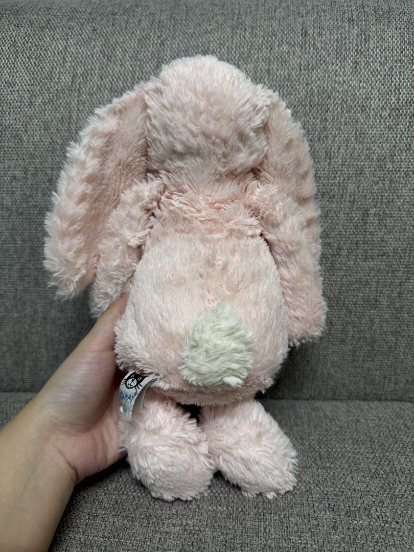 Jellycat Bashful Pink Bunny (Category: Plushies & Soft Toys) located in Manila. Submitted by bcbg3217 (Listing ID 1464847083, Image 2). Description: ‼️PLEASE READ BEFORE BUYING‼️ Excellent condition Medium size Authenticity guaranteed ( Please do your own checking too) No other inclusions Actual photos are posted No other issues or flaws unless stated Please check the photos thoroughly before placing an order JnT regular or Lalamove COD for Metro