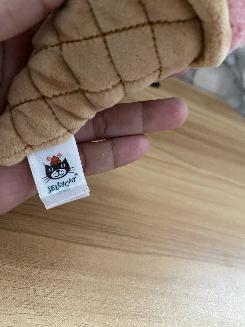 Jellycat Irresistible Ice Cream Mint & Strawberry (Category: Plushies & Soft Toys) located in Caloocan City. Submitted by izzyjelly (Listing ID 1464868430, Image 3). Description: FREE Shipping Two Jellycat ice cream plushies, mint green and pink flavours. Soft fuzzy scoop with stitched smiles and safety eyes. Waffle cone body with quilted texture. Original Jellycat London tags attached. Selling together as a set. Clean, fluffy, smoke free home..