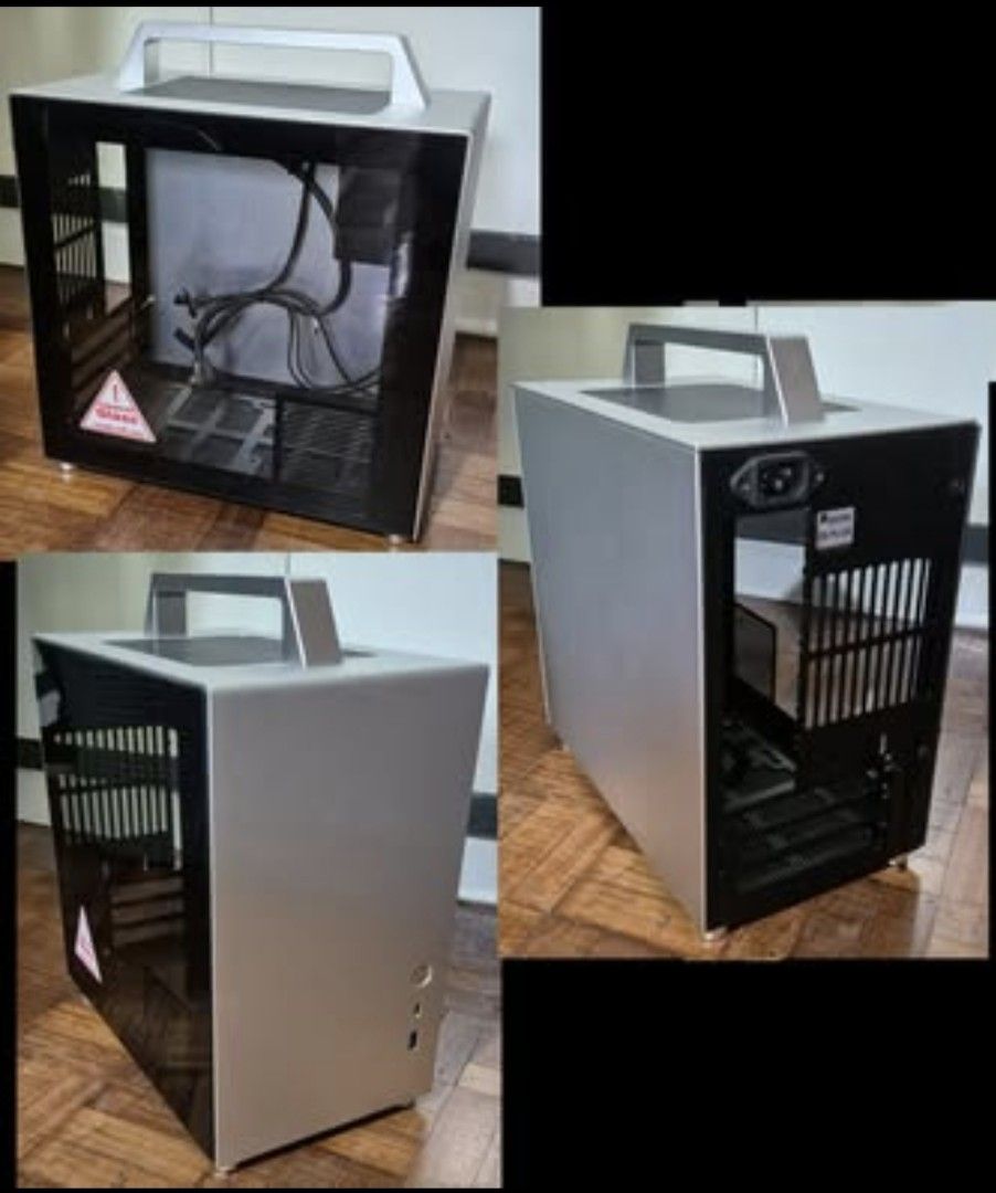 Jonsbo T8 Plus - ITX PC Case (Silver) (Category: Desktops) located in Las Pinas. Submitted by iamraymoend (Listing ID 1464803545, Image 1). Description: Jonsbo T8 Plus ITX PC case (Silver) Complete packaging and contents/inclusions, used for less than a year. Issue/s: None RFS: No longer being used, switched to a different SFF ITX case. Price: 2,900 - still negotiable, but be fair with your offer.