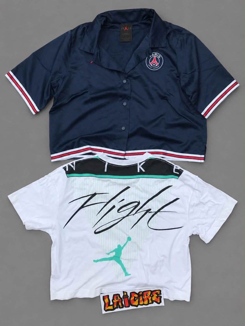 Jordan Croptops (Category: Activewear) located in Manila. Submitted by lc1993 (Listing ID 1464870312, Image 1). Description: WTS JD Croptops Para sa asawa nyo mga bossing Both excellent 1,200 Aspack Shipped.