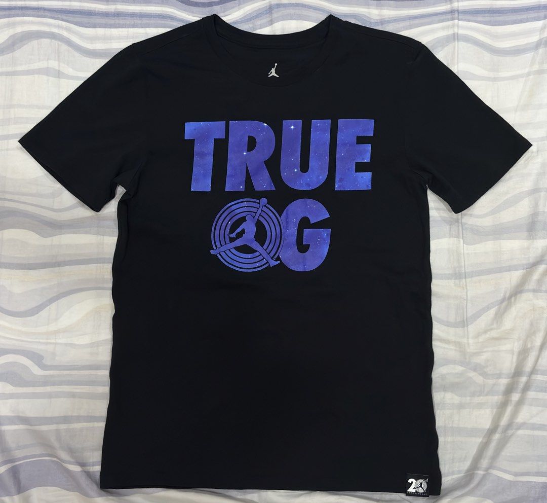 Jordan True OG Tshirt (Small) (Category: Activewear) located in Quezon City. Submitted by alldayhustle (Listing ID 1464947662, Image 1). Description: Brand New WITHOUT TAGS Back Length: 25 1/2" Width: 17 1/4".